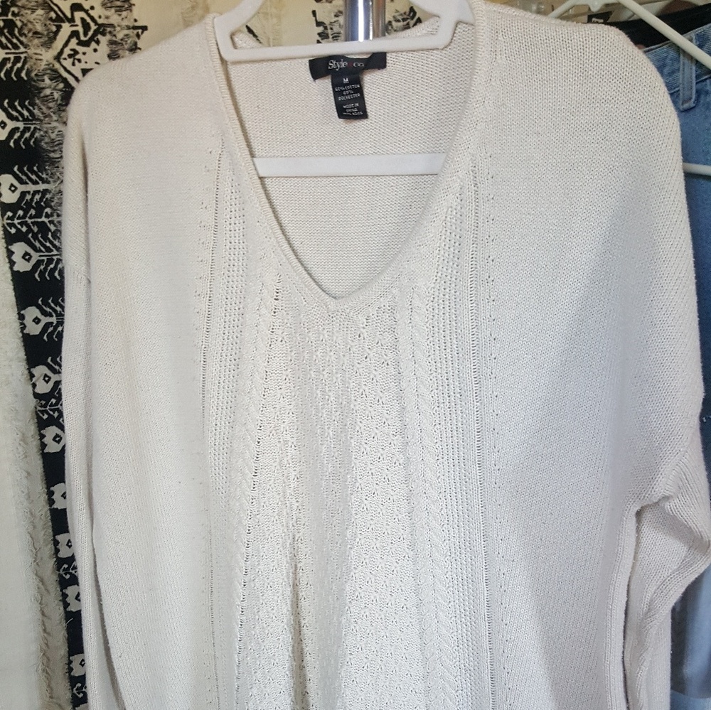 Cute Tan Knit Sweater